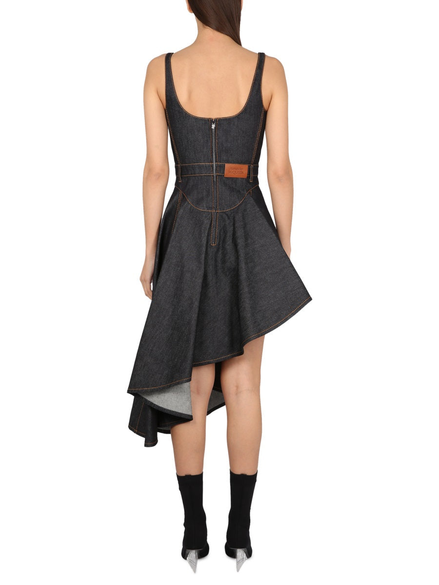 Alexander McQueen cocktail dresses side profile designer luxury fashion