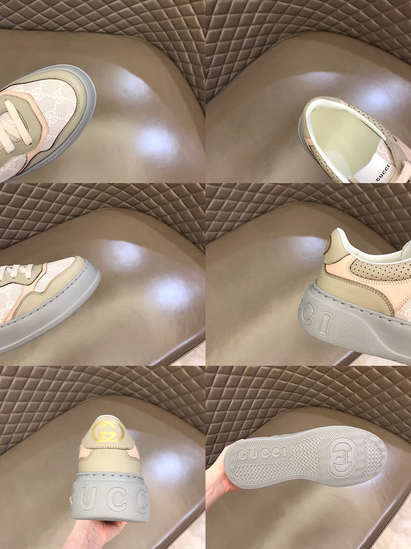 Gucci soft grey luxury sneakers view 10 premium leather build
