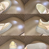 Gucci soft grey luxury sneakers view 10 premium leather build