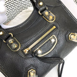 Interior view of statement structured women's handbag – women's statement bag