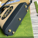 Back view of polished structured women's handbag – women's designer-style accessory