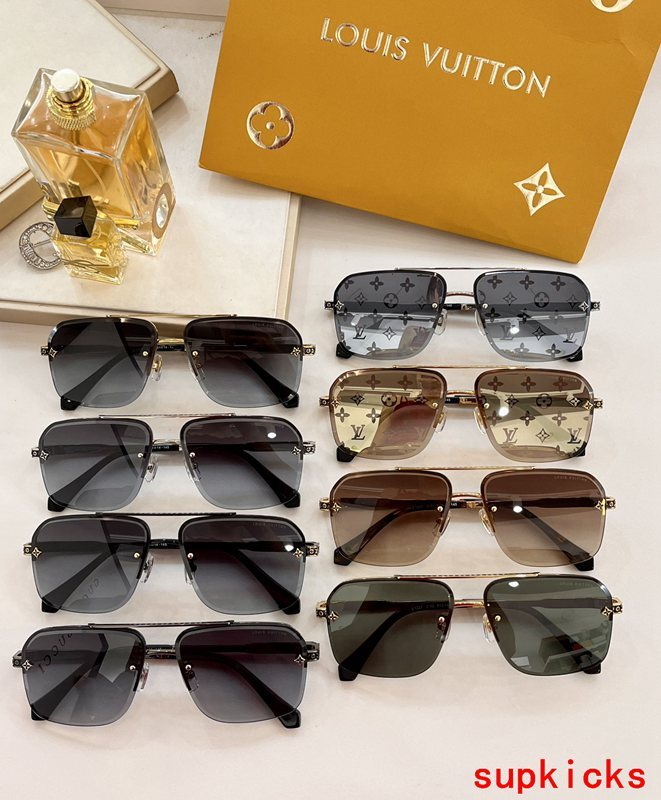 Lifestyle view of Louis Vuitton unisex sunglasses
