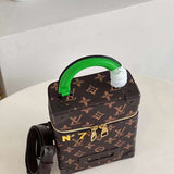 Close-up detail of polished chic women's handbag – women's designer-style accessory