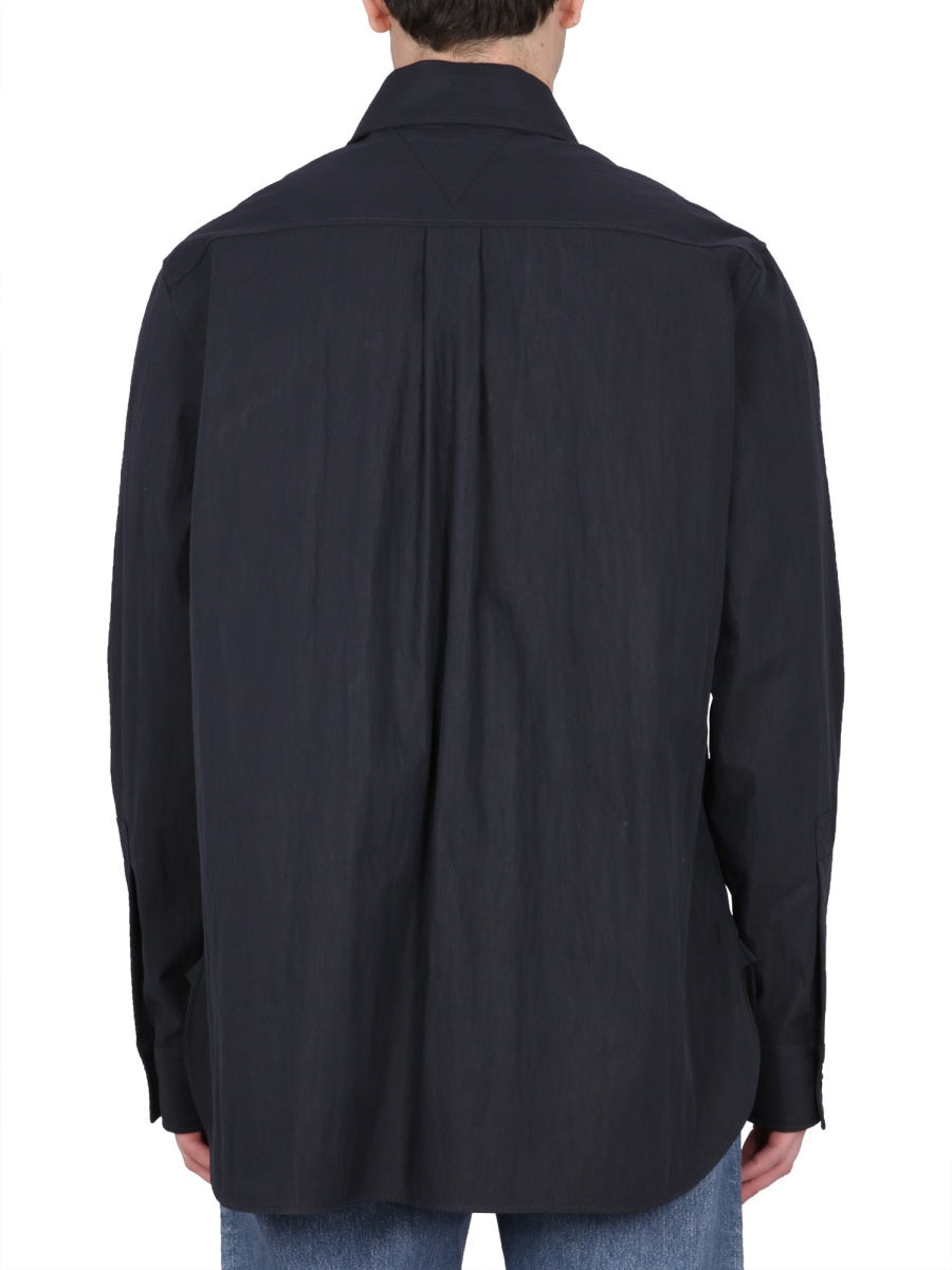 Bottega Veneta Tops? Bottega Veneta Men Cotton Twill Shirt Premium Designer Casual Top