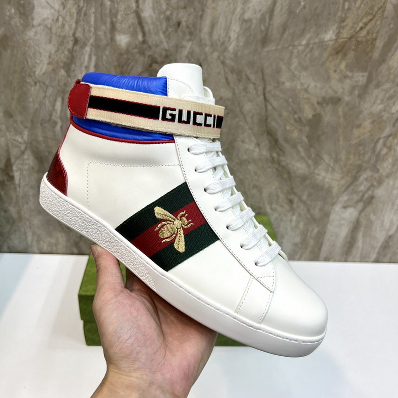 Gucci bold contrast luxury sneakers view 4 minimalist modern build