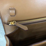 Side profile of modern classic women's handbag – women's luxury accessory