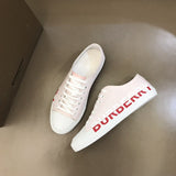 Burberry White Pointed-Toe Flats - Angled View
