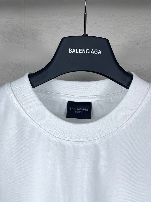 Balenciaga t-shirt close-up — premium authentic designer style