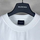 Close-up of Balenciaga t-shirt craftsmanship