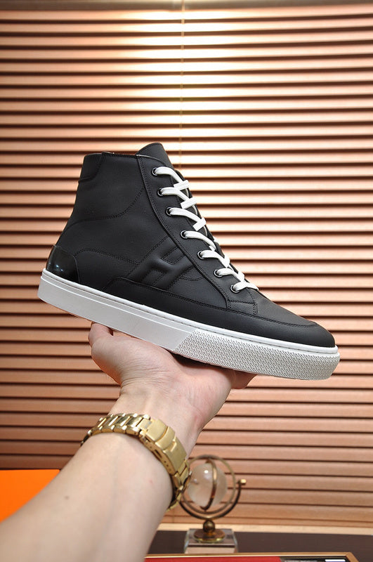 Hermès Black Slip-On Sneakers - Heel Detail View