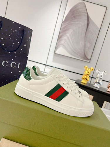 Gucci soft grey luxury sneakers view 11 bold athletic profile