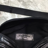 Refined Vegan Leather Handbag - Sleek Minimalist Lines | Women's Designer-Inspired Purse #221 - alternate angle view (image 8) of designer-inspired handbag
