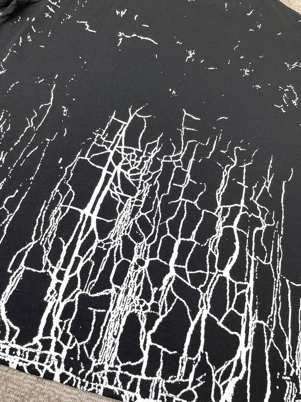 Close-up of Amiri t-shirt craftsmanship