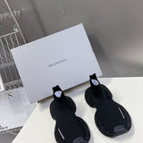 Balenciaga Burgundy Combat Boots - Lifestyle Styling Shot