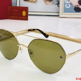 Close-up detail view of Cartier unisex sunglasses