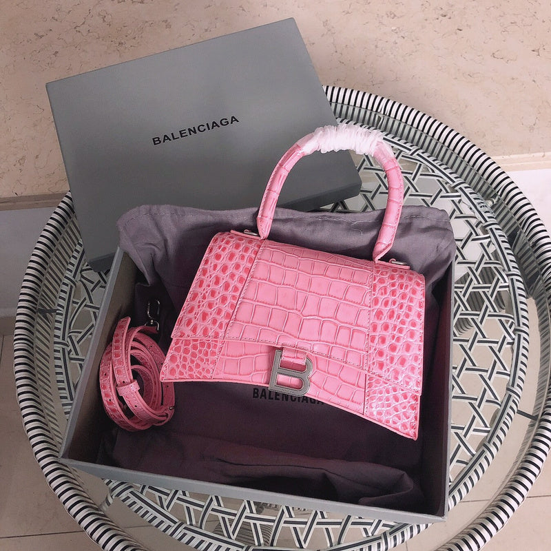 Front view of statement polished women's handbag – women's statement bag