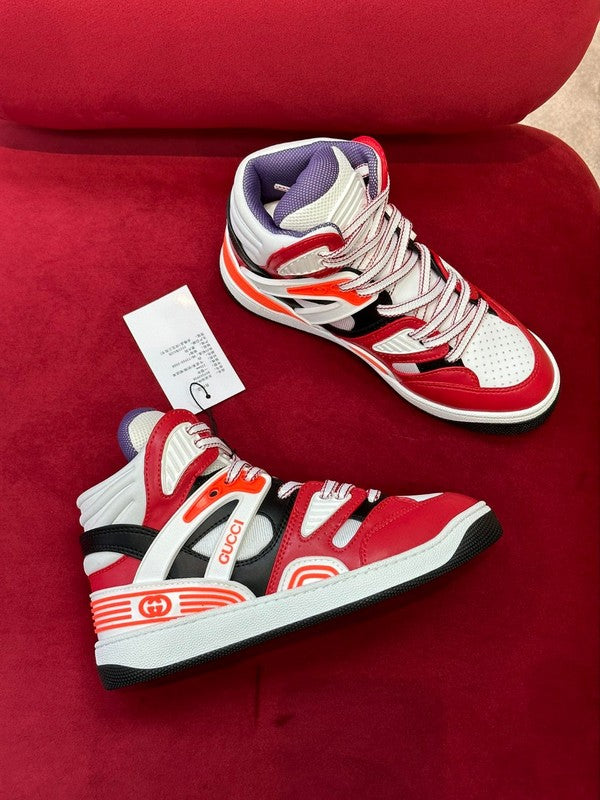 Gucci muted earth tones luxury sneakers view 7 heritage-inspired look