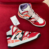 Gucci muted earth tones luxury sneakers view 7 heritage-inspired look