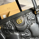 Side profile of elevated classic women's handbag – women's luxury accessory