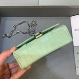 Elegant Faux Leather Handbag - Statement Silhouette | Women's Fashion Handbag #493 - hardware and detail close-up (image 5) of designer-inspired handbag