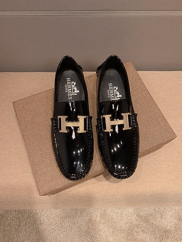 Hermes shoes Style 221 - texture and material detail