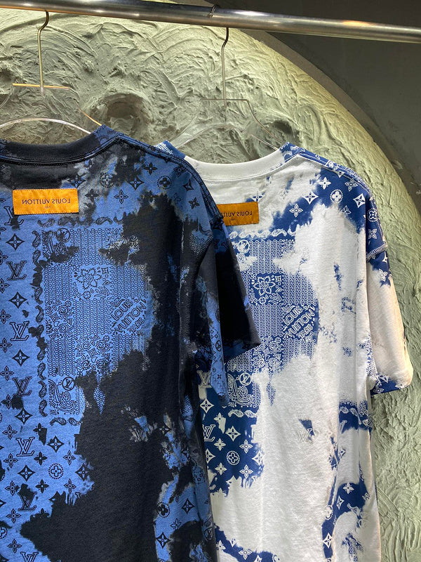 Side profile of Louis Vuitton cotton t-shirt with runway-inspired design