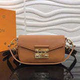 Front view of classic premium women's handbag – women's designer-style accessory