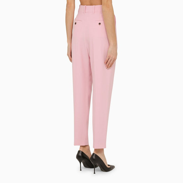 Alexander McQueen Pants? Alexander Mcqueen Pink Regular Trousers With Pleats Women Tailored Everyday Designer Pants