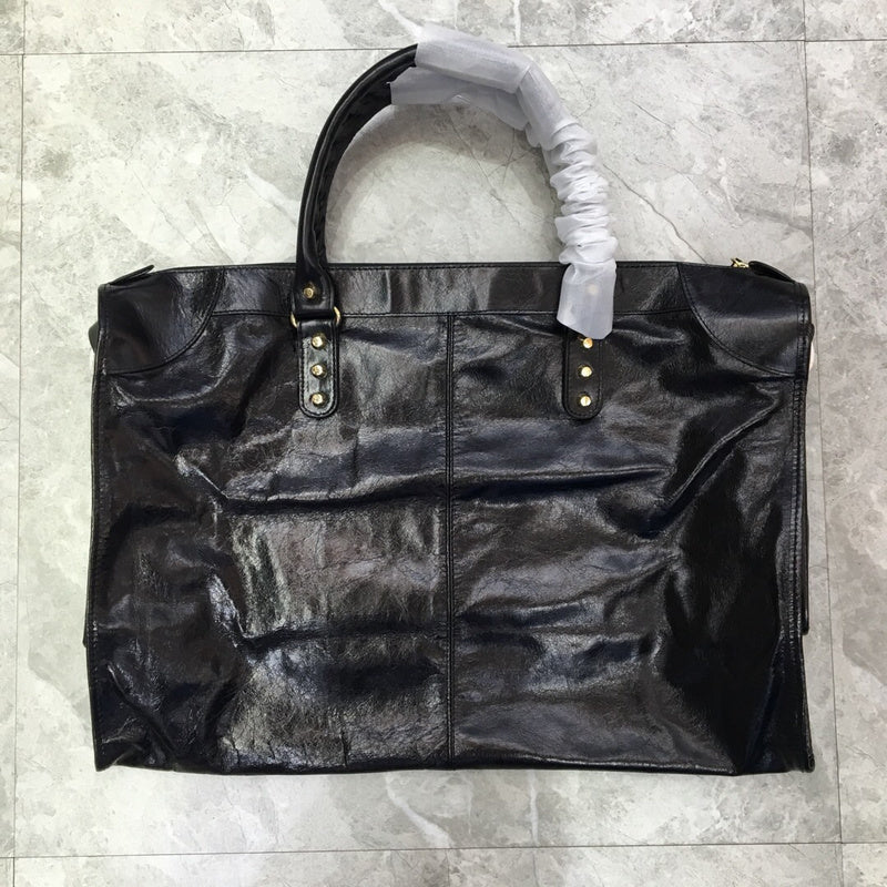 Classic Faux Leather Handbag - Everyday Elegance | Women's Everyday Carry Handbag #977 - back view (image 4) of designer-inspired handbag