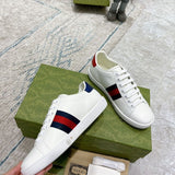 Gucci fresh white-and-black luxury sneakers view 5 breathable knit upper