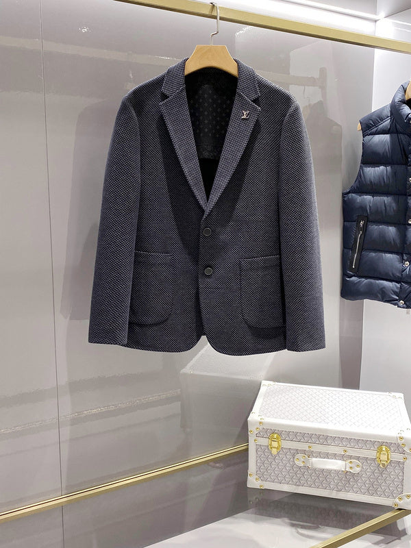 Back view of Louis Vuitton luxury clothing with relaxed-fit cut