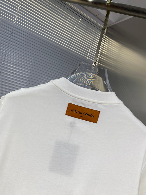 Side profile of Louis Vuitton cotton t-shirt with streetwear-inspired cut