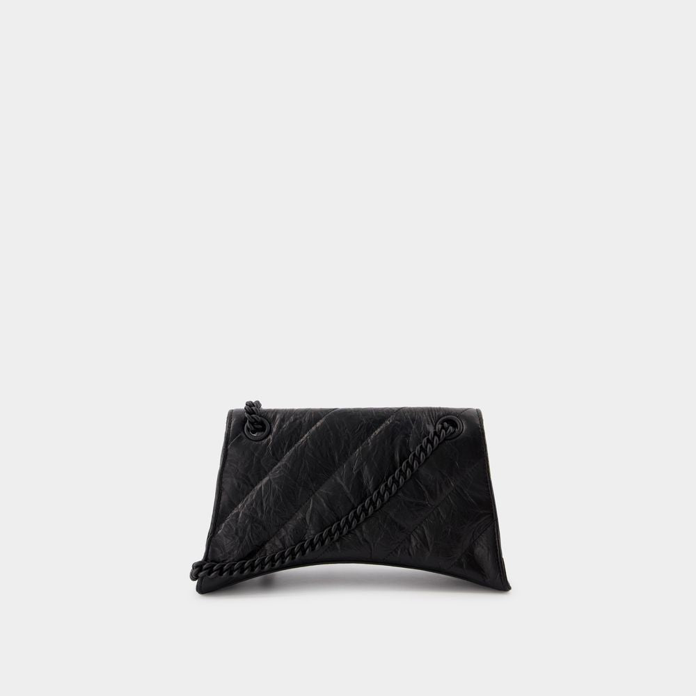 Balenciaga Bags? BALENCIAGA Crush Chain S Mini Shoulder Handbag Luxury Designer Leather Handbag