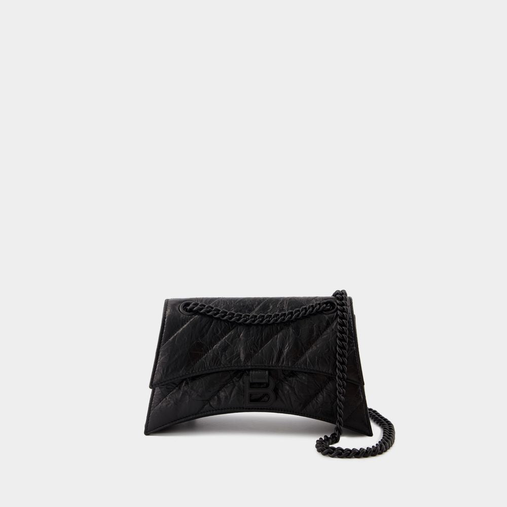 Balenciaga Bags? BALENCIAGA Crush Chain S Mini Shoulder Handbag Luxury Designer Leather Handbag