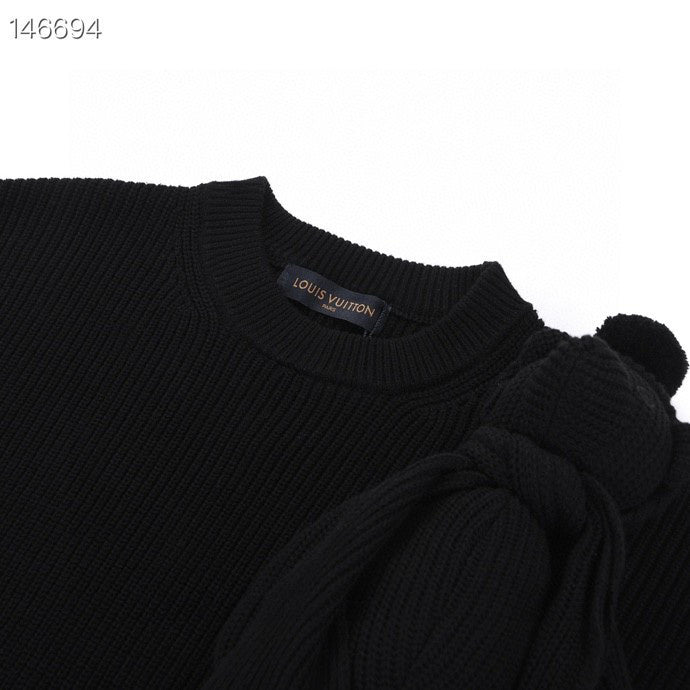 Back view of Louis Vuitton luxury clothing with relaxed-fit cut