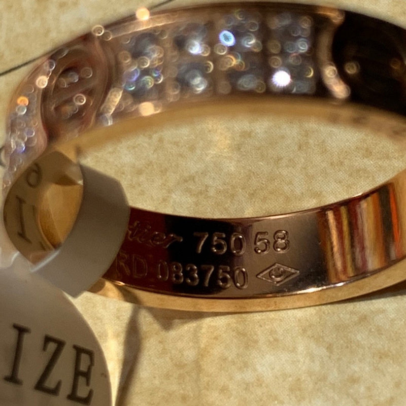 Close-up detail view of Cartier unisex jewelry piece