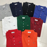 Front view of Lacoste luxury clothing with tailored silhouette