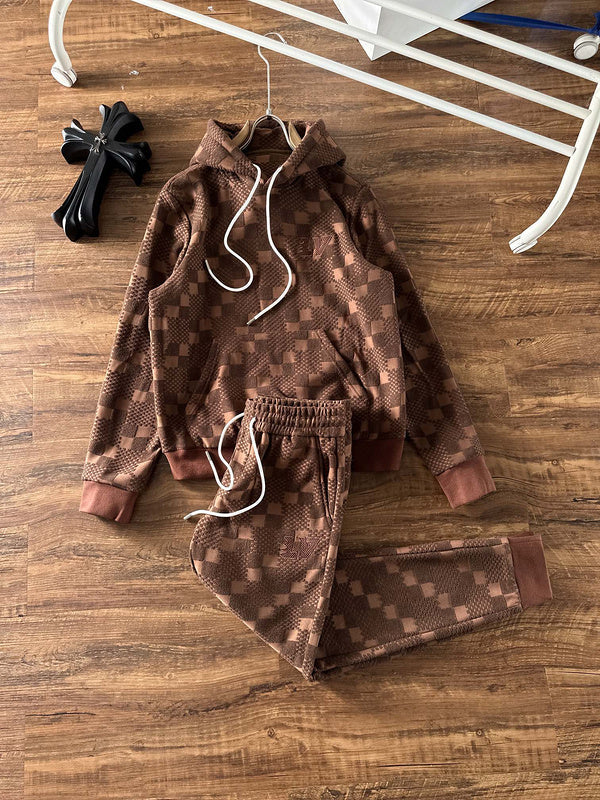 Back view of Louis Vuitton luxury clothing with everyday silhouette