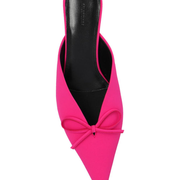 Balenciaga Shoes- BALENCIAGA Bow Detailing Pointed Toe Mini Sandals Premium Designer Casual Shoes