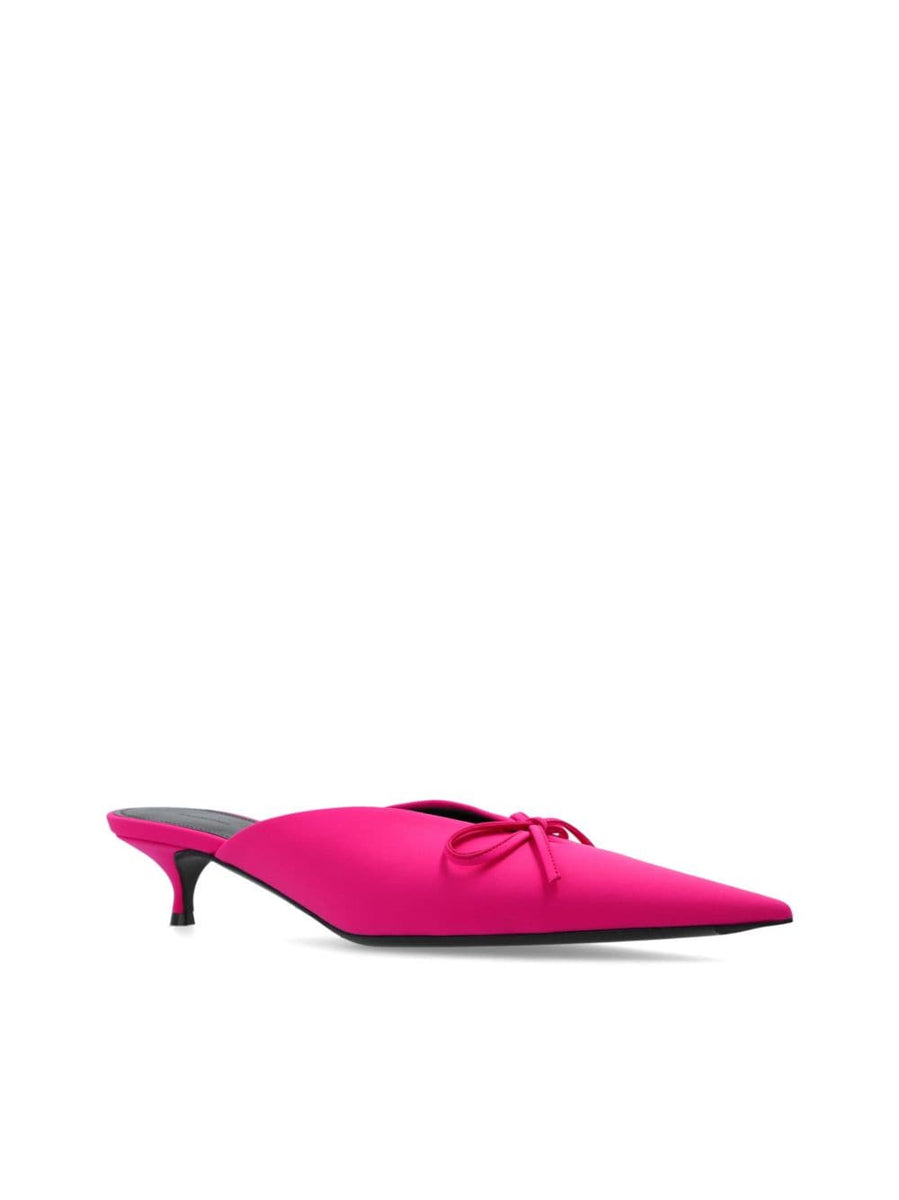 Balenciaga Shoes- BALENCIAGA Bow Detailing Pointed Toe Mini Sandals Premium Designer Casual Shoes