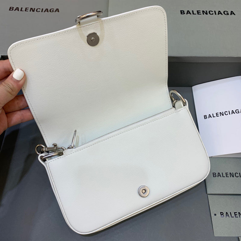 Bold Vegan Leather Handbag - Statement Silhouette | Women's Fashion Handbag #432 - styled full view (image 7) of designer-inspired handbag