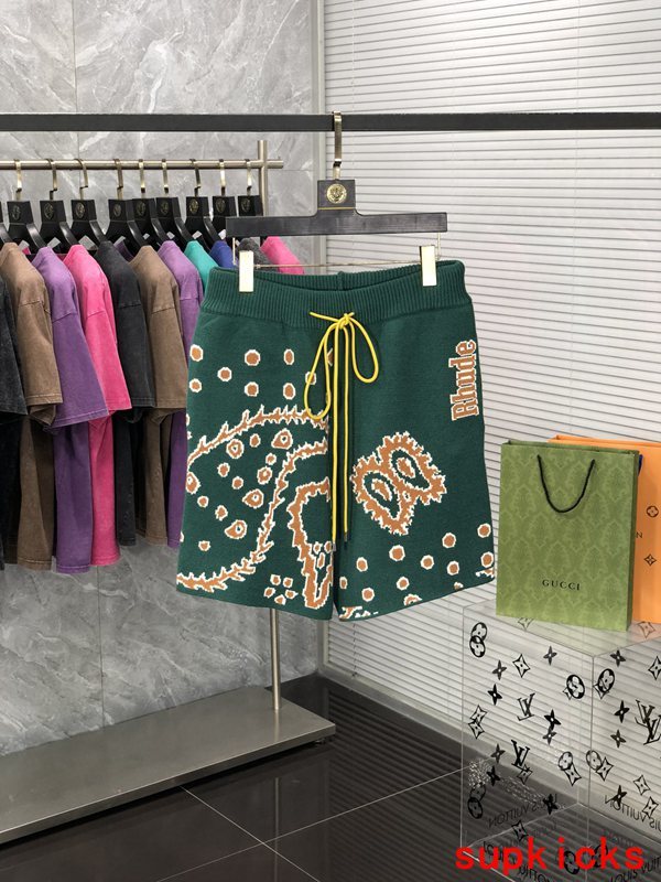 Back view of Rhude luxury clothing with contemporary cut