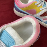 Gucci sneakers detailed view showing premium designer craftsmanship