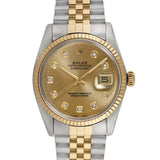 Side view of Rolex men's watch