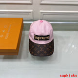 Close-up detail view of Louis Vuitton unisex cap