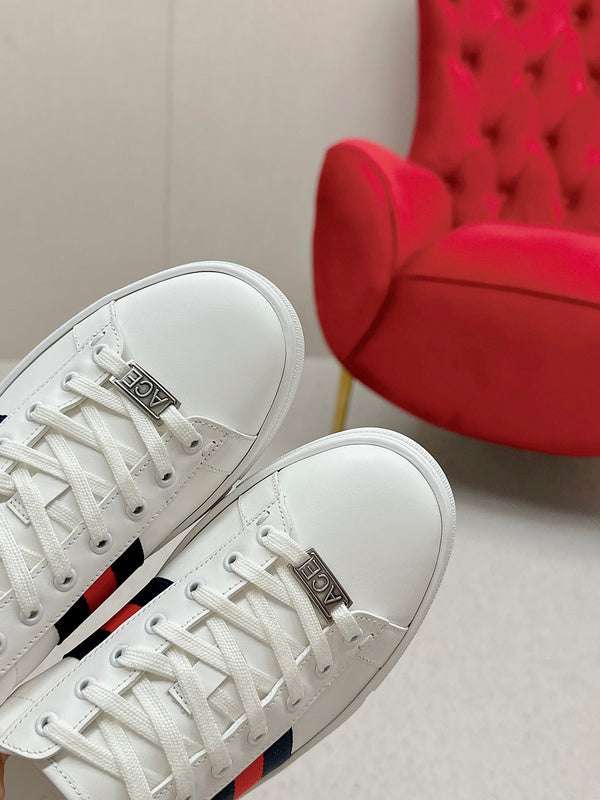 Gucci clean off-white luxury sneakers view 9 premium leather build
