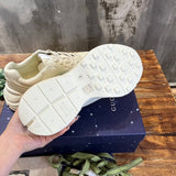 Gucci sneakers detailed view showing premium designer craftsmanship
