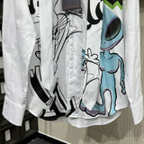 Back view of Louis Vuitton luxury clothing with streetwear-inspired cut