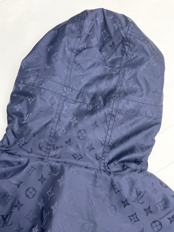 Close-up detail shot of Louis Vuitton luxury clothing with tailored silhouette