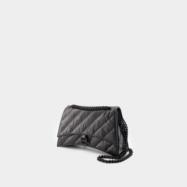 Balenciaga Bags- BALENCIAGA Crush Chain Mini Shoulder Handbag Luxury Designer Leather Handbag